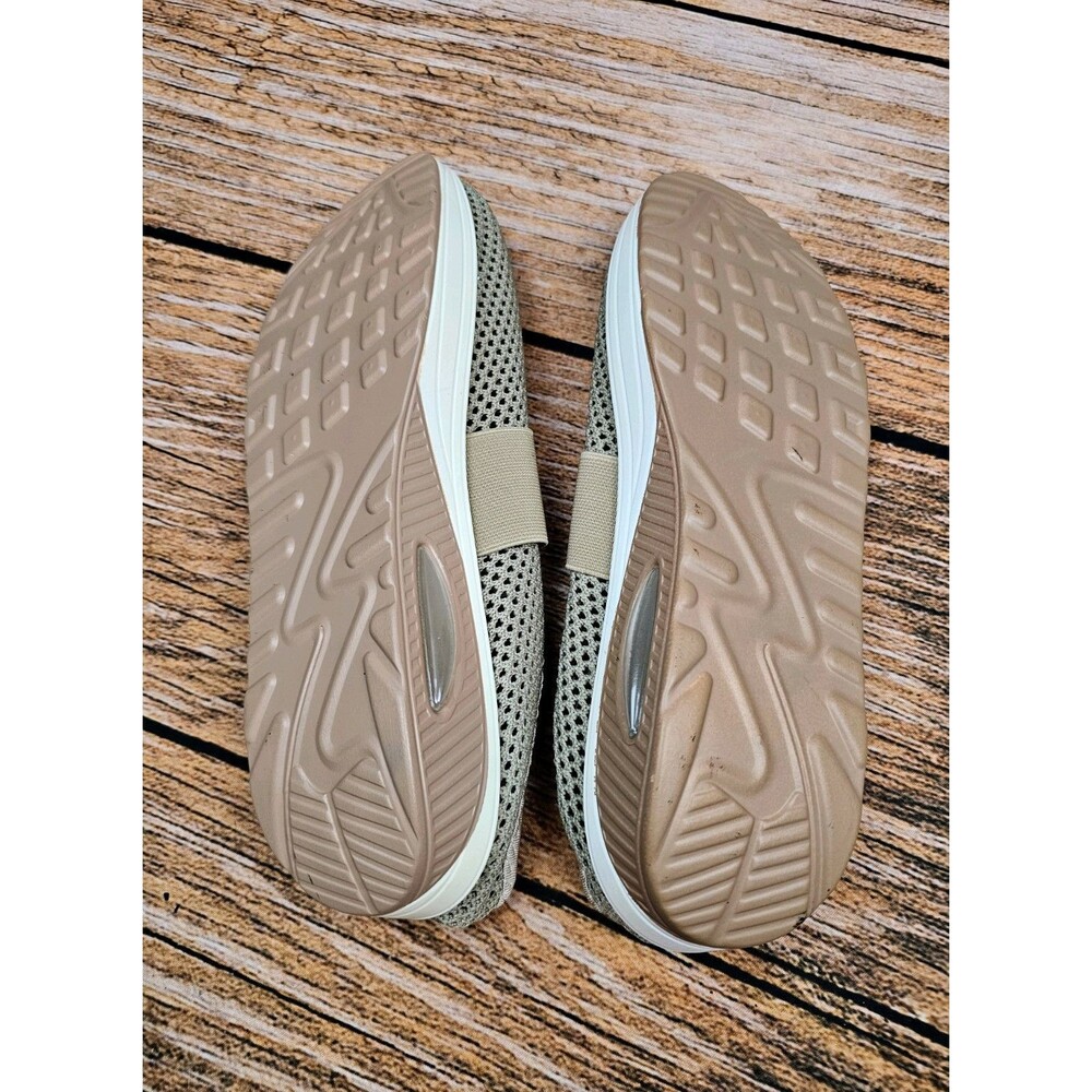 NWOB Fashion Womens 9.5-10.5 Mesh Shoes Sneaker Foam Mules Lightweight Brown - Picture 10 of 11